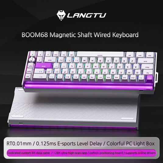 LANGTU BOOM68 Tri-Mode Magnetic Switch Gaming Keyboard & Bluetooth/2.4GHz/USB-C