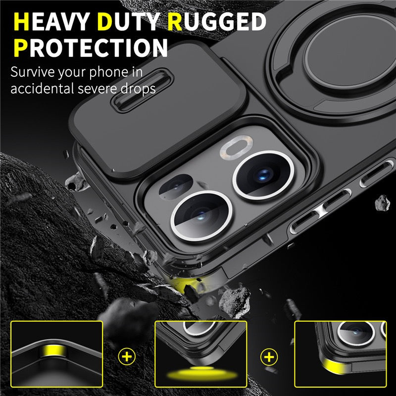 [Built-in Kickstand] OPPO A5 Pro - Rugged Shockproof Heavy Duty Series Case - i-Station Mobile Phone & Electronic Device Repair and Accessories