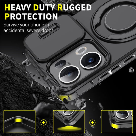 [Built-in Kickstand] OPPO A5 Pro - Rugged Shockproof Heavy Duty Series Case