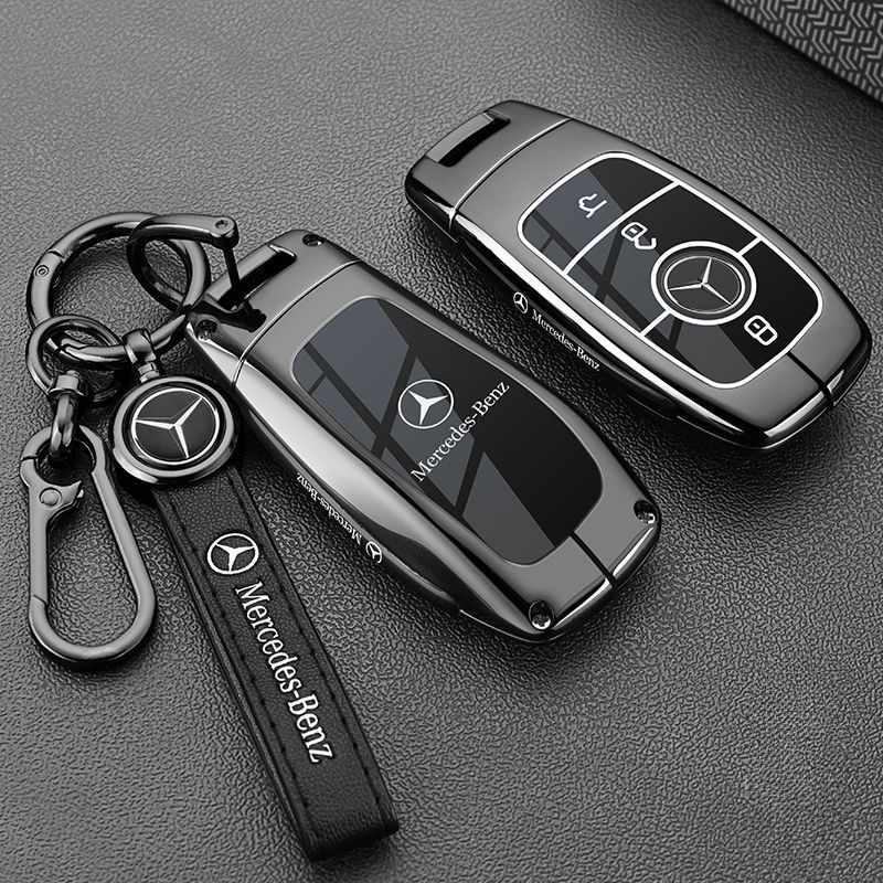 Load image into Gallery viewer, Mercedes Benz Stylish with Cool Shockproof Car Key Fob Protective Case Cover For Benz A, C, E, S, G-Class, GLA, GLB, GLC, GLE, GLS
