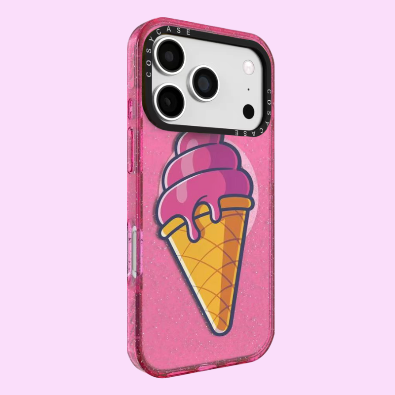 Load image into Gallery viewer, [Magsafe Compatible] Apple iPhone 17/Air/Pro/Max - Ice Cream Glitter Full-Cover Shockproof Phone Case
