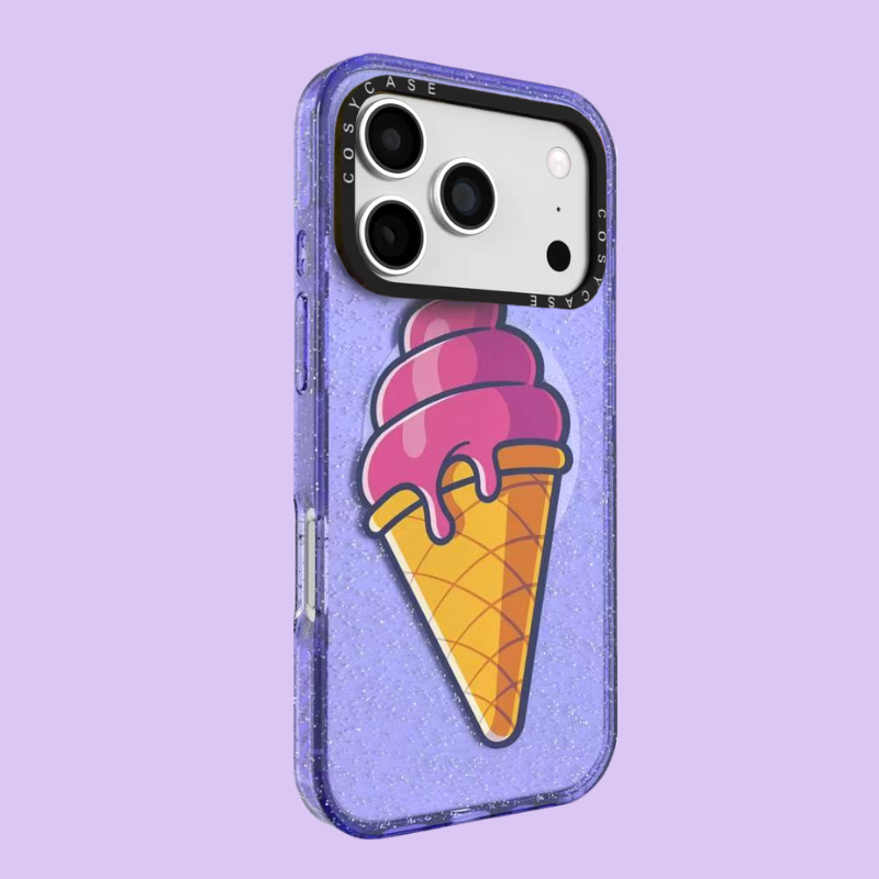 Load image into Gallery viewer, [Magsafe Compatible] Apple iPhone 17/Air/Pro/Max - Ice Cream Glitter Full-Cover Shockproof Phone Case
