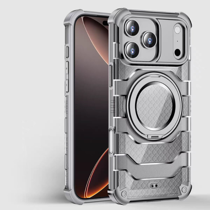 Load image into Gallery viewer, [Magsafe Compatible][With Stand] Apple iPhone 17 Air/Pro/Max - Wlons Transparent Shockproof Military Grade Case
