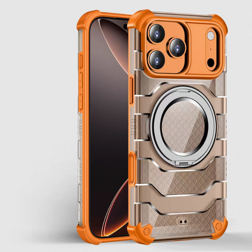 [Magsafe Compatible][With Stand] Apple iPhone 17 Air/Pro/Max - Wlons Transparent Shockproof Military Grade Case - i-Station Mobile Phone & Electronic Device Repair and Accessories