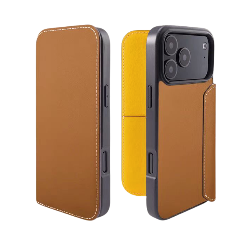 Load image into Gallery viewer, [With Card Slot] Apple iPhone 17/Air/Pro/Max - HANATORA Business Drop Proof Genuine Leather Flip Wallet Series Case
