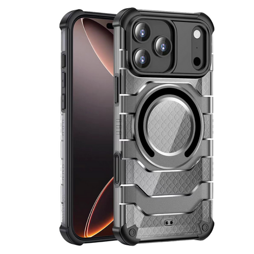 [Magsafe Compatible][With Stand] Apple iPhone 17 Air/Pro/Max - Wlons Transparent Shockproof Military Grade Case