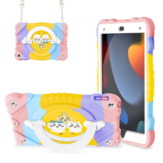 [With Shoulder Strap][Built-in Stand] Apple iPad 10/11'' 10/11th Gen (2022/2025) Cartoon EVA Kids-friendly Shockproof Case