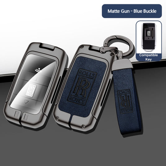 Rolls-Royce Aluminum Alloy Car Key Cover for Cullinan, Phantom, Ghost, Wraith, and Dawn