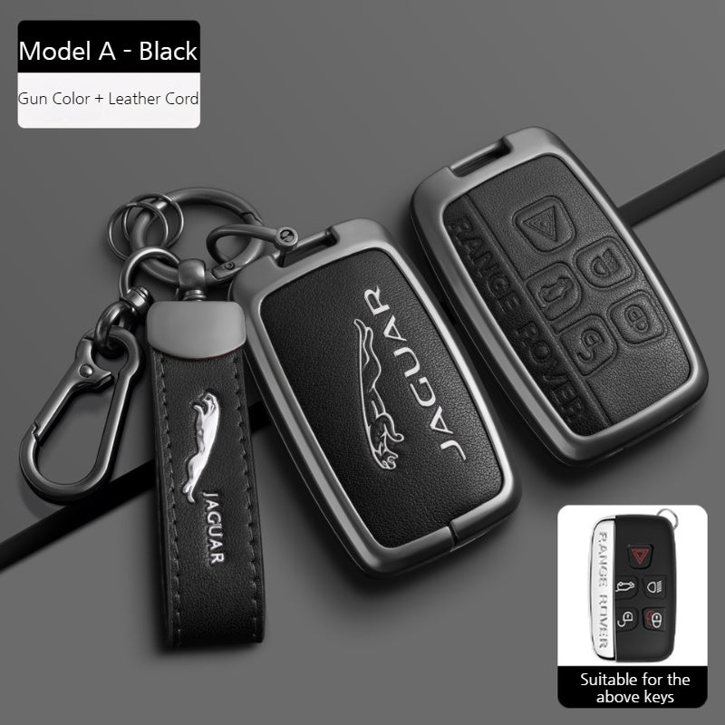Load image into Gallery viewer, Jaguar Premium Leather Protection Car Key Fob Case Cover For XEL, XJ, F-PACE, XFL, E-PACE, XE, XF, F-TYPE
