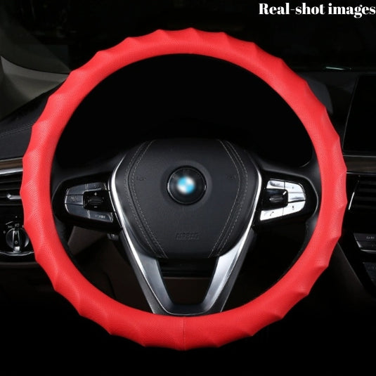 BMW X4 Breathable Anti-Slip Wave-Texture Leather Steering Wheel Cover