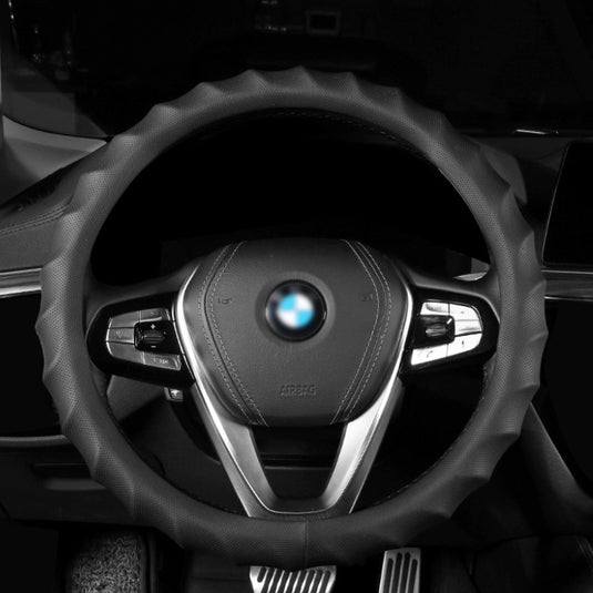 BMW X4 Breathable Anti-Slip Wave-Texture Leather Steering Wheel Cover