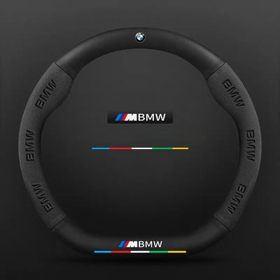 BMW iX3/4/5/6 Leather-Texture Suede Steering Wheel Cover – Non-Slip, Durable, Sporty Feel & Steering Wheel Protection - i-Station Mobile Phone & Electronic Device Repair and Accessories