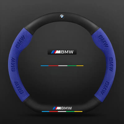 BMW iX3/4/5/6 Leather-Texture Suede Steering Wheel Cover – Non-Slip, Durable, Sporty Feel & Steering Wheel Protection - i-Station Mobile Phone & Electronic Device Repair and Accessories
