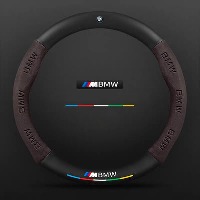 BMW Leather-Texture Suede Durable, Sporty Feel Steering Wheel Cover For 1/2/3/4/56/7/8 Series (525), X1, X3, X4, X5, X6 & i Series - i-Station Mobile Phone & Electronic Device Repair and Accessories