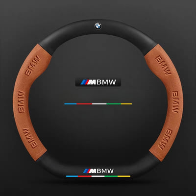 BMW iX3/4/5/6 Leather-Texture Suede Steering Wheel Cover – Non-Slip, Durable, Sporty Feel & Steering Wheel Protection - i-Station Mobile Phone & Electronic Device Repair and Accessories