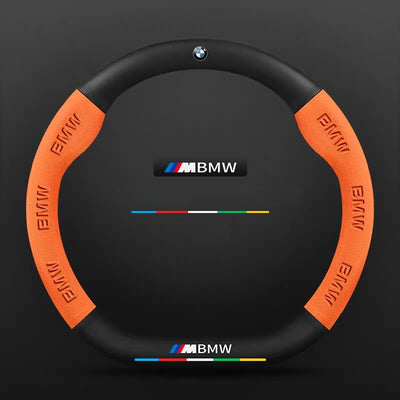 BMW iX3/4/5/6 Leather-Texture Suede Steering Wheel Cover – Non-Slip, Durable, Sporty Feel & Steering Wheel Protection - i-Station Mobile Phone & Electronic Device Repair and Accessories