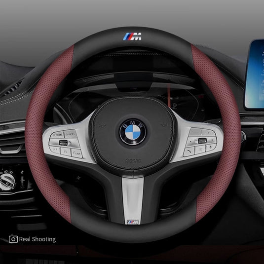BMW X3 Premium Nappa Leather Breathable Ultra-Thin Non-Slip Steering Wheel Cover