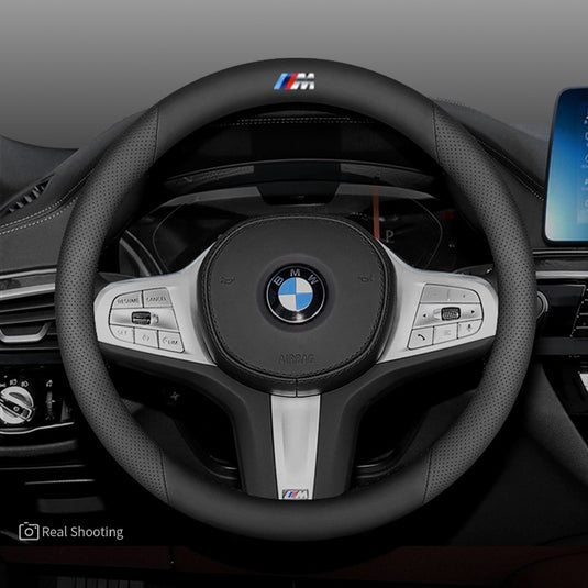 BMW X3 Premium Nappa Leather Breathable Ultra-Thin Non-Slip Steering Wheel Cover