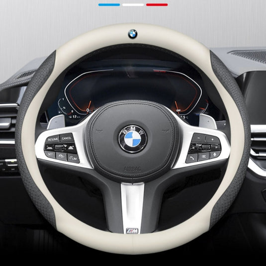 BMW X4 Leather & Embossed Breathable Ultra-Thin Non-Slip Steering Wheel Cover