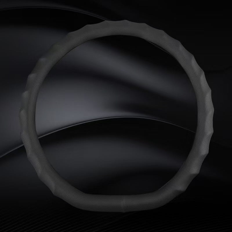 Load image into Gallery viewer, BMW X3 Breathable Anti-Slip Wave-Texture Leather Steering Wheel Cover
