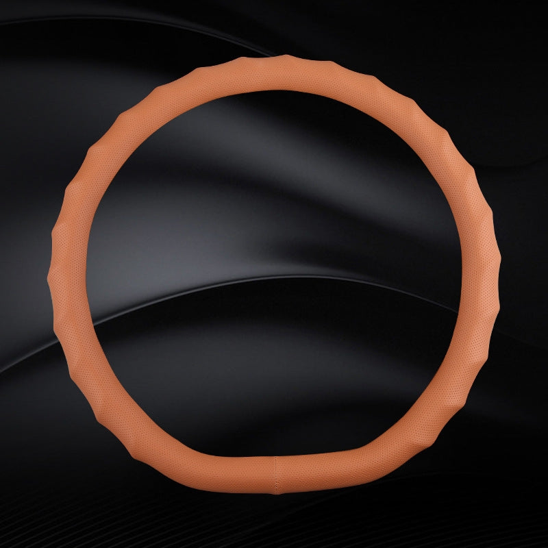 Load image into Gallery viewer, BMW X3 Breathable Anti-Slip Wave-Texture Leather Steering Wheel Cover
