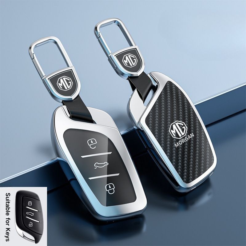 Load image into Gallery viewer, MG Zinc Alloy + TPU Smart Car Key Fob Case Cover For MG3, MG5, MG6, MG7, GT, GSF, ONE, ZS, EV EZS, HS, EHS,ONE
