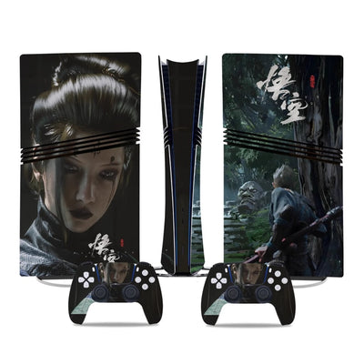 Sony PlayStation PS5 Pro Black Myth Wukong Digital Edition Console Skin Sticker – No Residue PVC | Scratch-Resistant Gaming Designs - i-Station Mobile Phone & Electronic Device Repair and Accessories