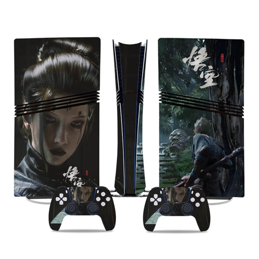 Sony PlayStation PS5 Pro Black Myth Wukong Digital Edition Console Skin Sticker – No Residue PVC | Scratch-Resistant Gaming Designs