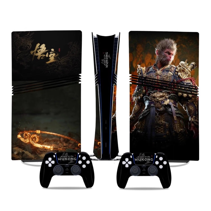 Load image into Gallery viewer, Sony PlayStation PS5 Pro Black Myth Wukong Digital Edition Console Skin Sticker – No Residue PVC | Scratch-Resistant Gaming Designs
