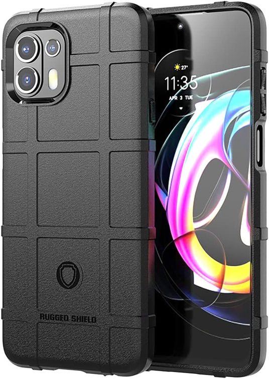 Motorola Moto Edge 20 Fusion/Edge 20 Lite - Shield Shockproof Rugged Heavy Duty Case With 2PC 9H Glass Screen Protector