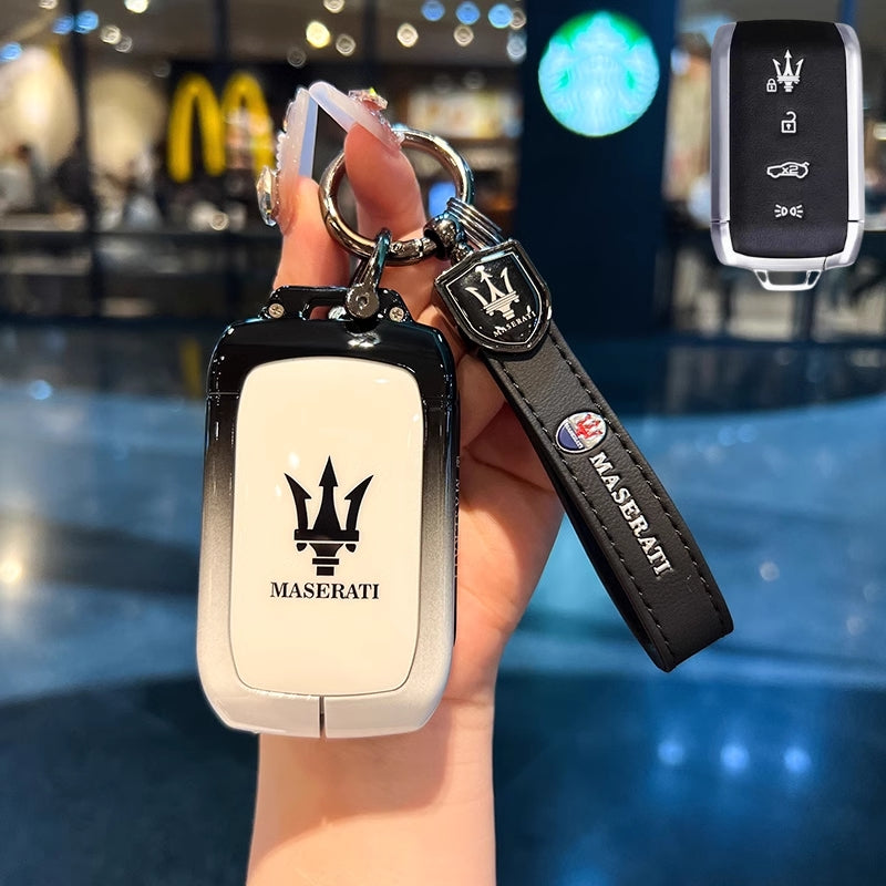 Load image into Gallery viewer, Maserati Zinc Alloy Full-Cover Stylish &amp; Elegant Design Car Key Fob Case for New Grecale MC20 Ghibli Since 2023

