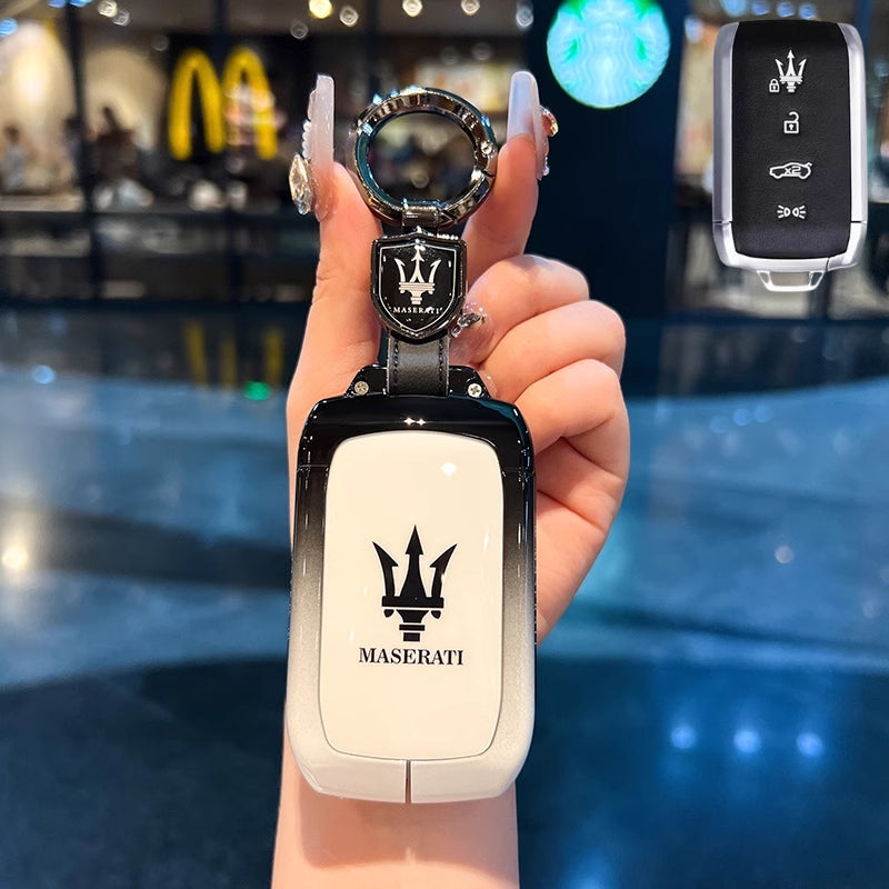 Load image into Gallery viewer, Maserati Zinc Alloy Full-Cover Stylish &amp; Elegant Design Car Key Fob Case for New Grecale MC20 Ghibli Since 2023
