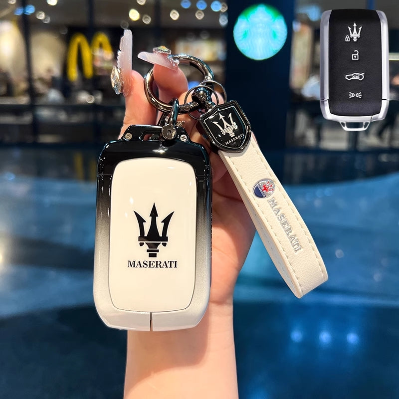 Load image into Gallery viewer, Maserati Zinc Alloy Full-Cover Stylish &amp; Elegant Design Car Key Fob Case for New Grecale MC20 Ghibli Since 2023
