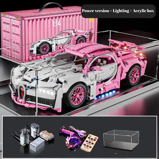 DIY Bugatti Veyron Supercar Building Blocks Set for Kids Gift – Creative Assembly Toy Car Model for Christmas, Halloween and Birthday - i-Station Mobile Phone & Electronic Device Repair and Accessories