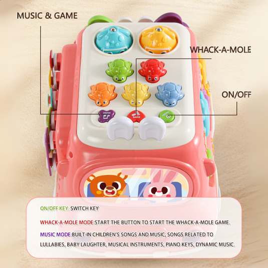 6-In-1 Educational Multifunctional Musical Activity & Learners Baby Car Toy for Birthday Gift - i-Station Mobile Phone & Electronic Device Repair and Accessories
