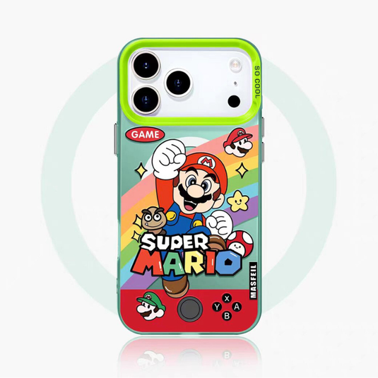 [Magsafe Compatible][With Stand] Apple iPhone 17/Air/Pro/Max - Mario Stylish Full-Body Shockproof Phone Case