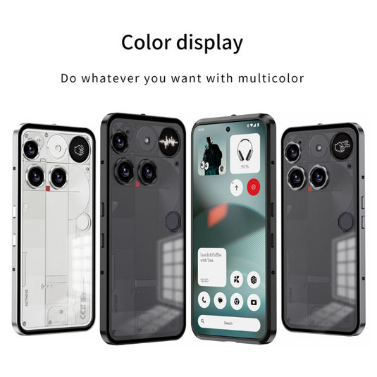 Nothing Phone (3) Metal Frame Snap-On Acrylic Shockproof Phone Case - i-Station Mobile Phone & Electronic Device Repair and Accessories