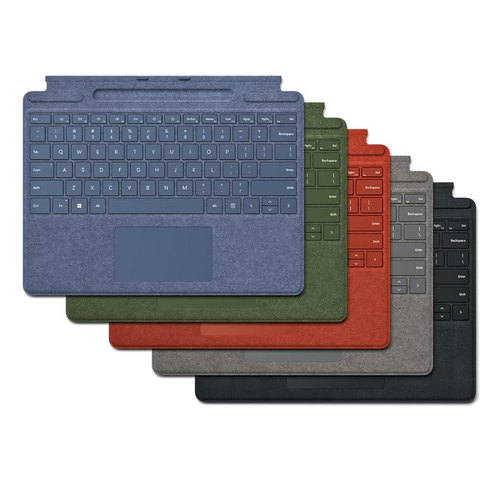 [With Backlit][With Pen Slot] Microsoft Surface Pro X / 8 / 9 / 10 / 11 Series - Original Microsoft Surface Pro Type Cover Keyboard