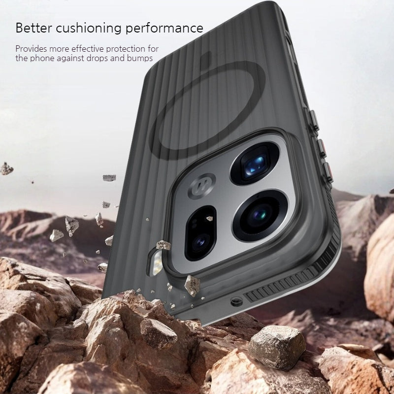 Load image into Gallery viewer, [Magsafe Compatible] OPPO Find X9 Pro - Frosted Semi-Transparent Grid Texture PC Case
