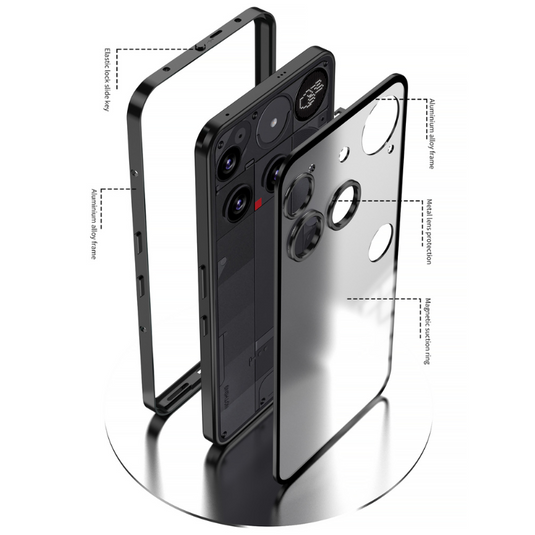 Nothing Phone (3) Metal Frame Snap-On Acrylic Shockproof Phone Case - i-Station Mobile Phone & Electronic Device Repair and Accessories