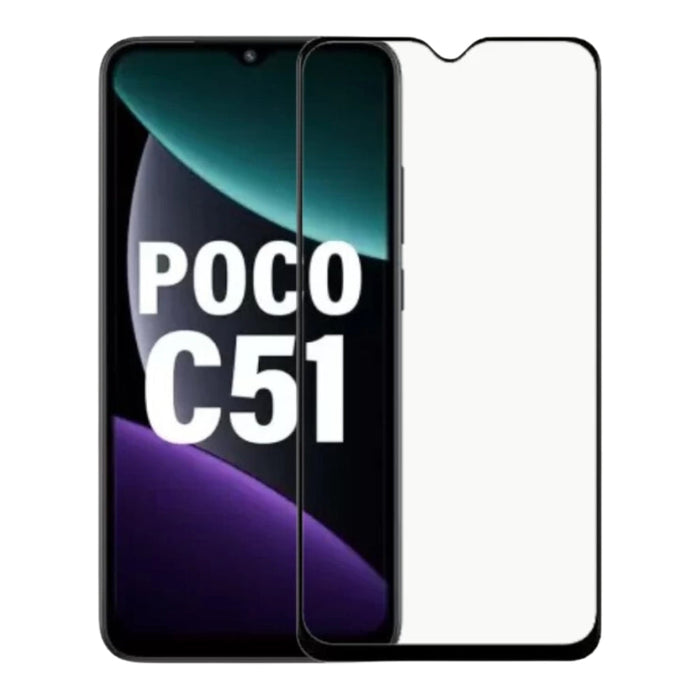XIAOMI Poco C51 Full Covered Tempered Glass Screen Protector