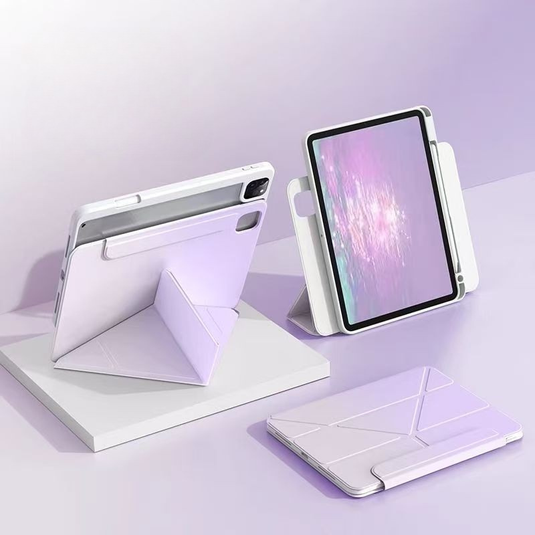 [Detachable]Apple iPad Pro 11-inch 1st/2nd/3rd/4th Gen (2018/2020/2021/2022) 720° Rotatable Gradient Full-cover Case With Pen Slot