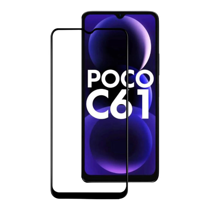 XIAOMI Poco C61 Full Covered Tempered Glass Screen Protector