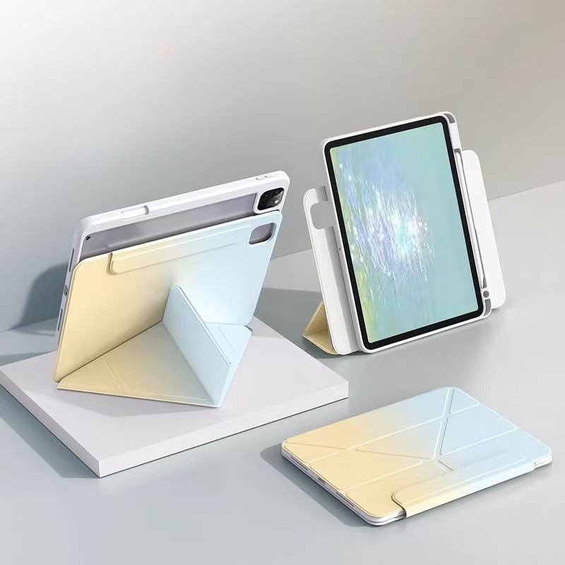 Load image into Gallery viewer, [Detachable]Apple iPad Pro 11-inch 1st/2nd/3rd/4th Gen (2018/2020/2021/2022) 720° Rotatable Gradient Full-cover Case With Pen Slot
