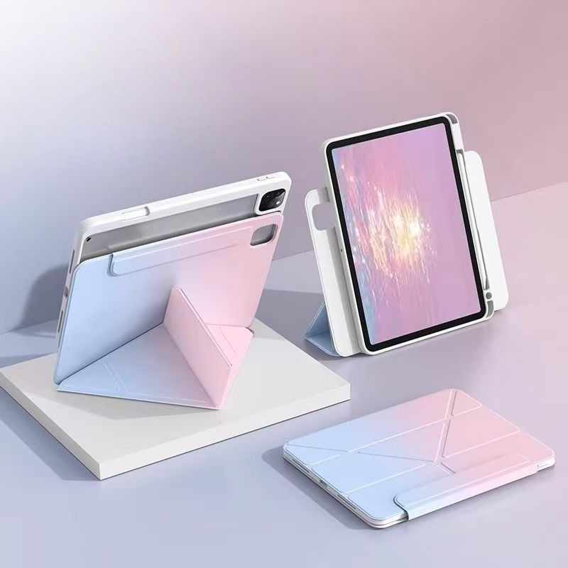 Load image into Gallery viewer, [Detachable]Apple iPad Pro 11-inch 1st/2nd/3rd/4th Gen (2018/2020/2021/2022) 720° Rotatable Gradient Full-cover Case With Pen Slot
