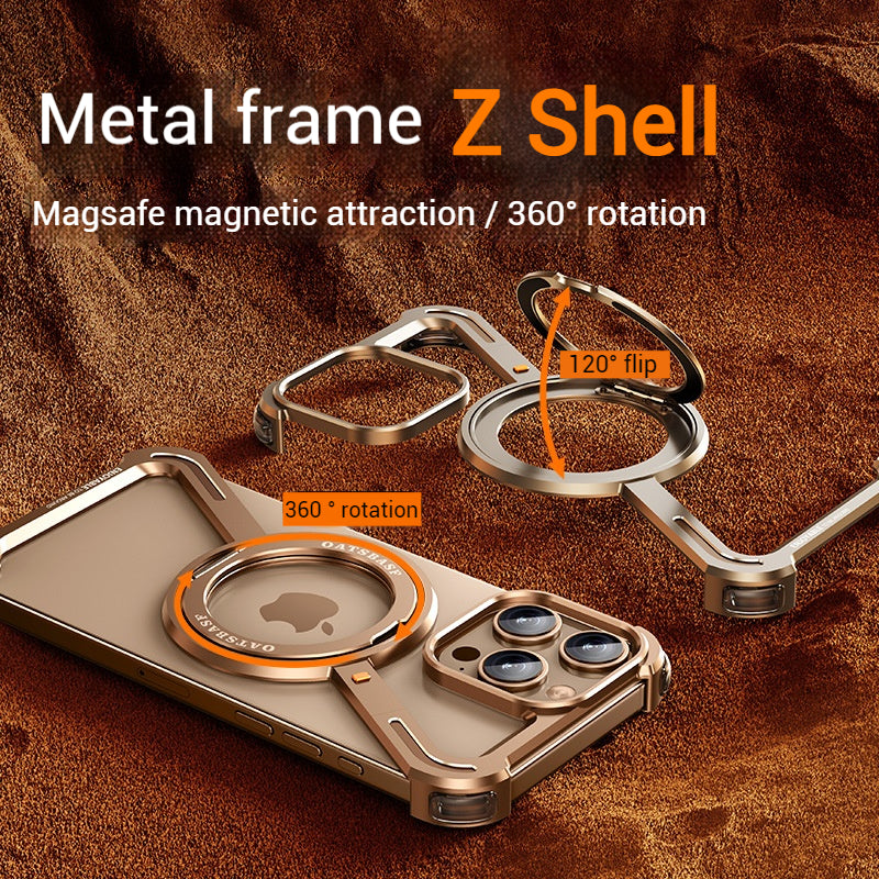 Load image into Gallery viewer, [Magsafe Compatible][360° Rotating Stand] Apple iPhone 17/Air/Pro/Pro Max Metal Stand Borderless Shockproof Case - i-Station Mobile Phone &amp; Electronic Device Repair and Accessories
