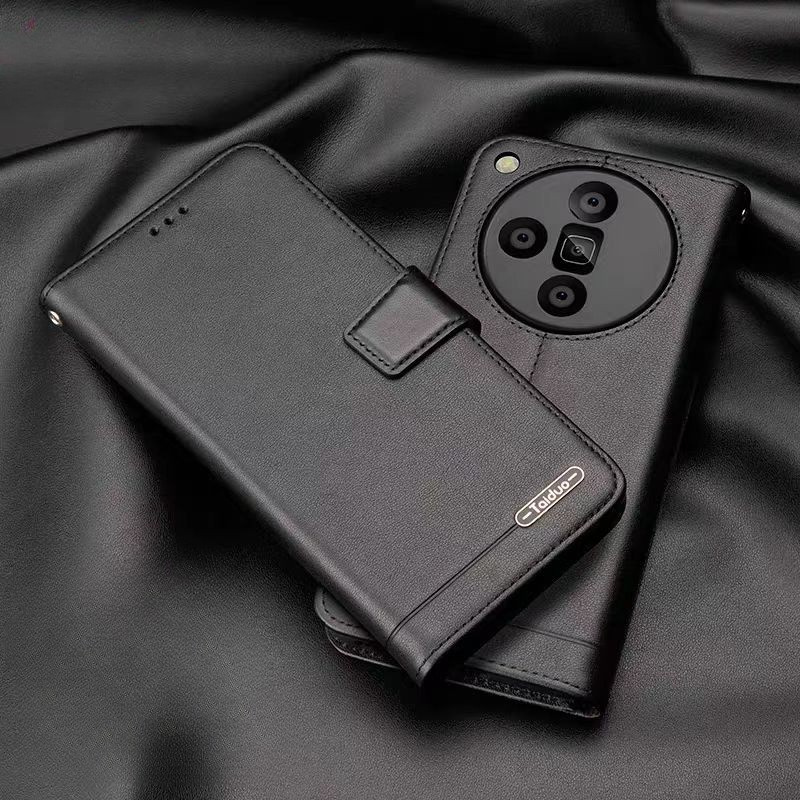 Load image into Gallery viewer, [With Card Slot] Oppo Find X9/Pro - Business Genuine Leather Flip Wallet Case
