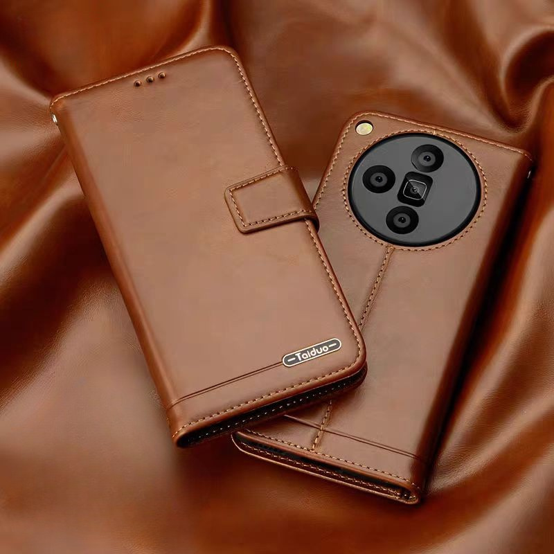 Load image into Gallery viewer, [With Card Slot] Oppo Find X9/Pro - Business Genuine Leather Flip Wallet Case
