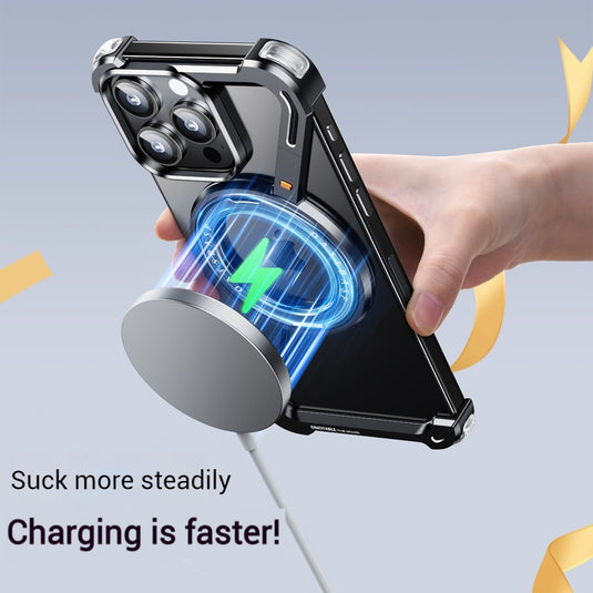 [Magsafe Compatible][360° Rotating Stand] Apple iPhone 17/Air/Pro/Pro Max Metal Stand Borderless Shockproof Case - i-Station Mobile Phone & Electronic Device Repair and Accessories