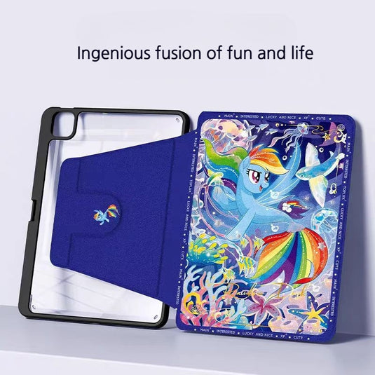 [With Pen Slot][360° Rotatable] Apple iPad Air 11-inch M2/M3 (2024/2025) My Little Pony Cartoon Shockproof Protective Case